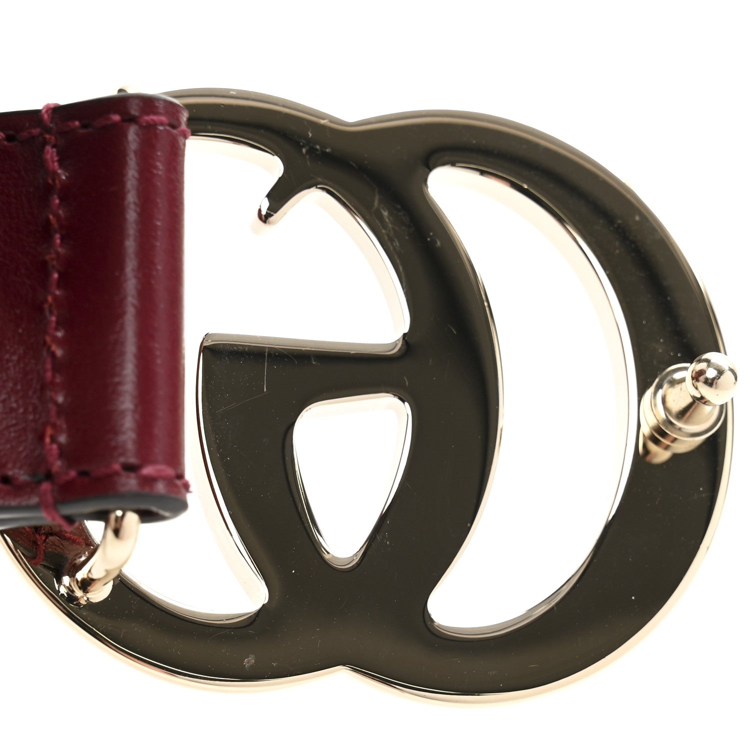Gucci Plutone Calfskin Double G 30mm Belt 110 44 Rosso 7 of 7