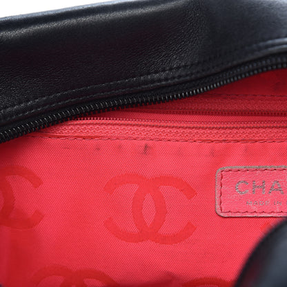 Chanel Calfskin Quilted Large Cambon Bowler Black White 9 of 18