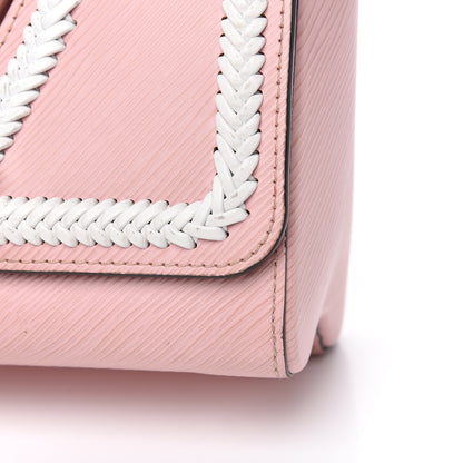 Louis Vuitton Epi Whipstitch Heart Twist Shoulder Bag MM Rose Ballerine 8 of 13