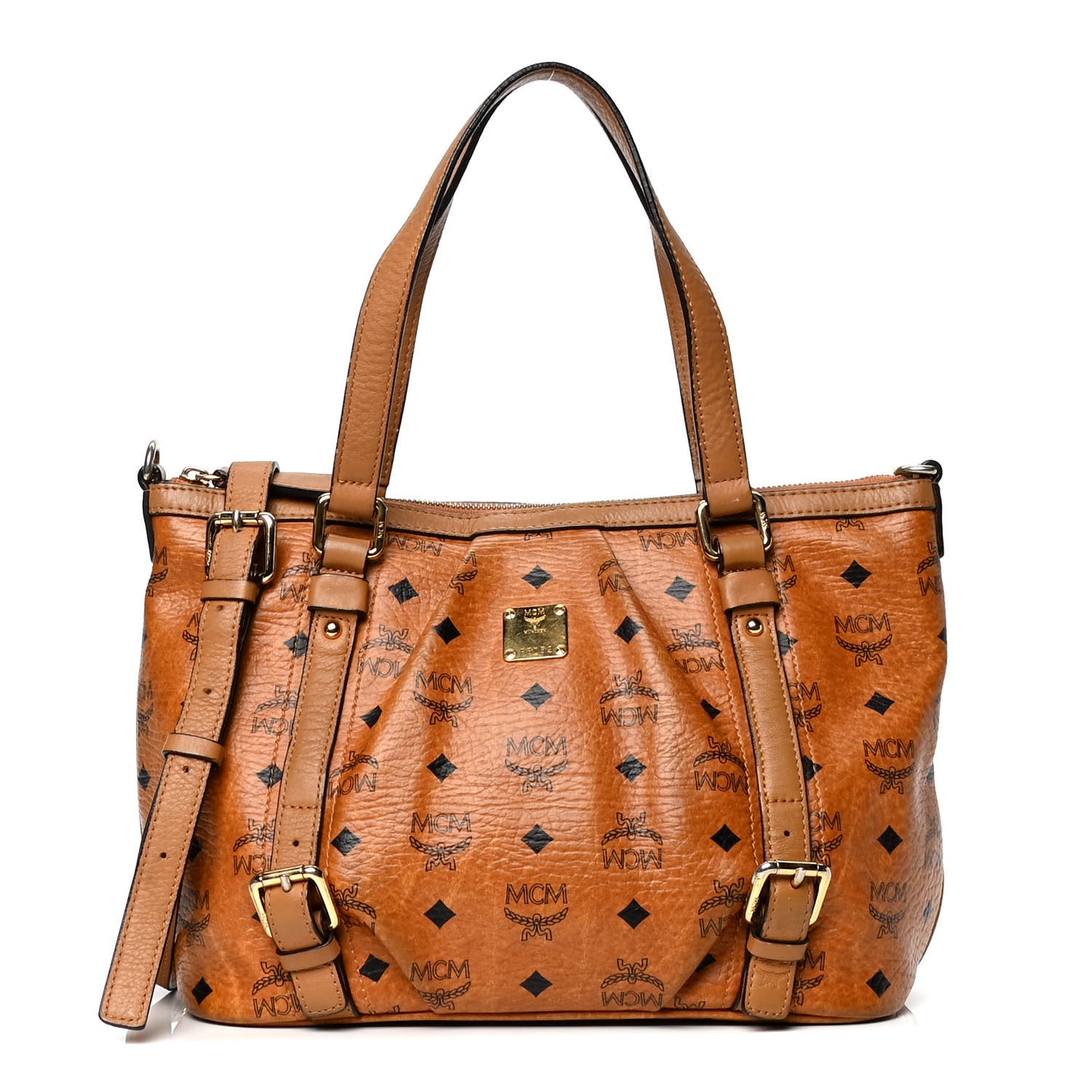 Visetos Essentials Shopper Tote Cognac