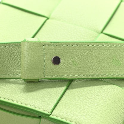 Bottega Veneta Grained Calfskin Maxi Intrecciato Cassette Crossbody Bag Pistachio 11 of 11