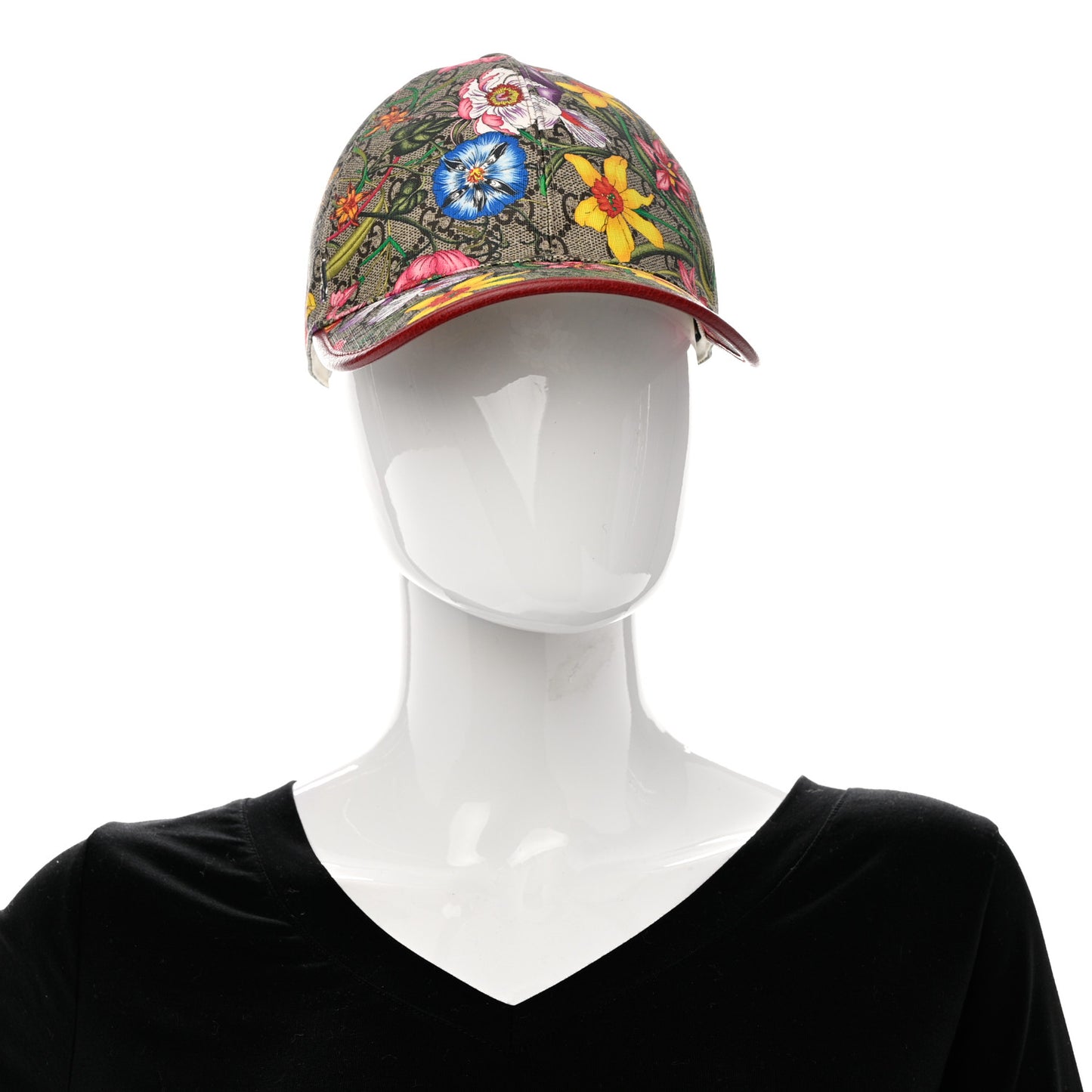 GG Supreme Flora Claudia Baseball Hat 56 S Red