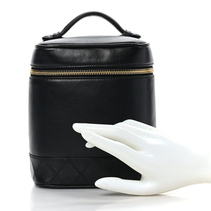 Chanel Lambskin Vanity Cosmetic Bag Black 2 of 12