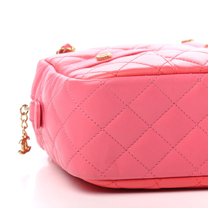 Chanel Calfskin Quilted Small Girl Shoulder Bag Pink 8 of 9