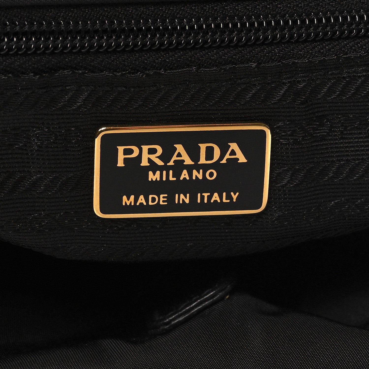 Prada Tessuto Nylon Vela Chain Backpack Black 6 of 10