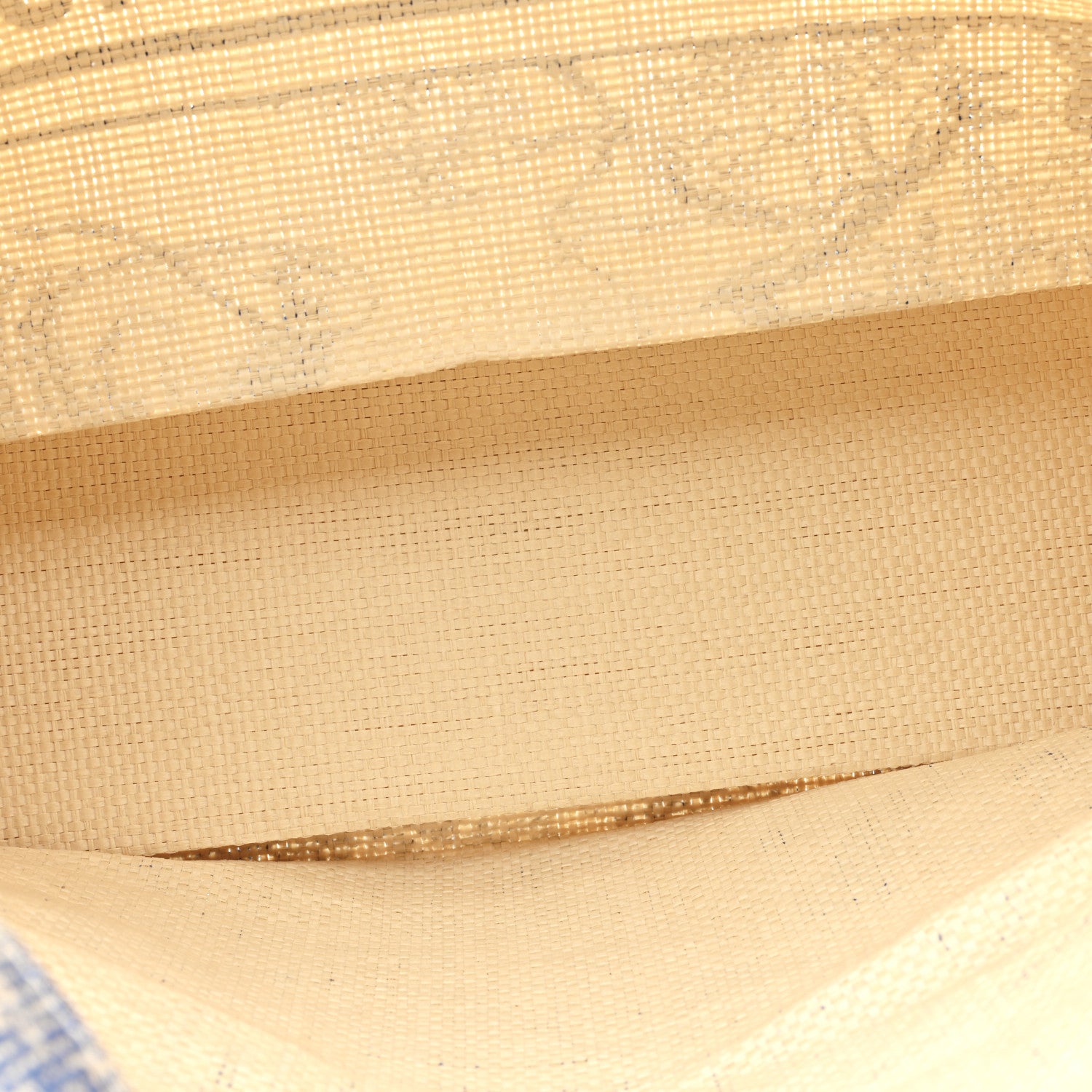 Christian Dior Straw Dioriviera Tote Blue 5 of 9