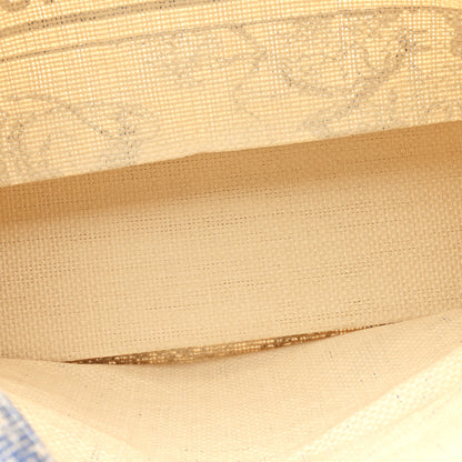 Christian Dior Straw Dioriviera Tote Blue 5 of 9