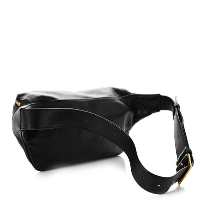 Saint Laurent Grain De Poudre Monogram Belt Bag Black 2 of 10