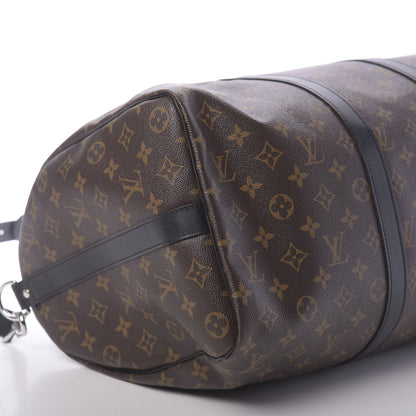 Louis Vuitton Monogram Macassar Keepall Bandouliere 45 5 of 10