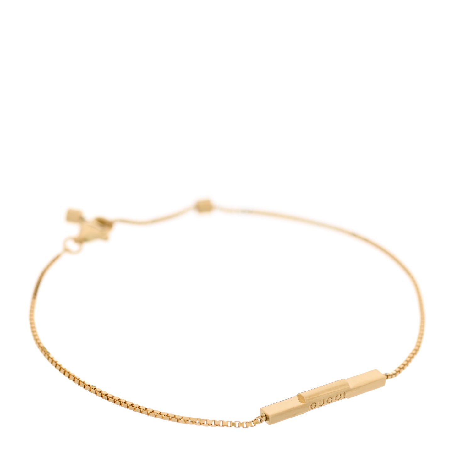 18K Yellow Gold Link to Love Bar Bracelet