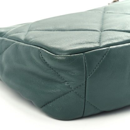 Chanel Lambskin Quilted Medium Chanel 19 Flap Green 10 of 11