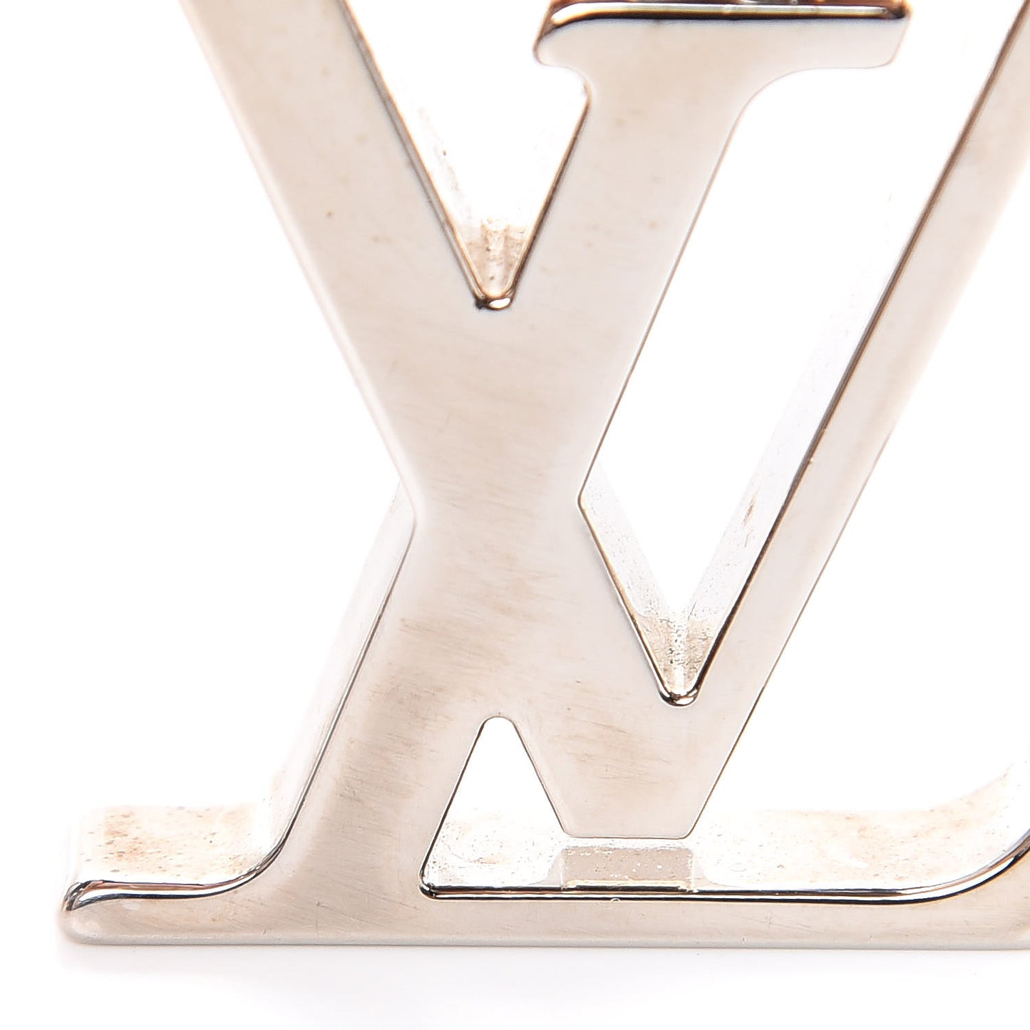 LV Initials Key Holder Silver
