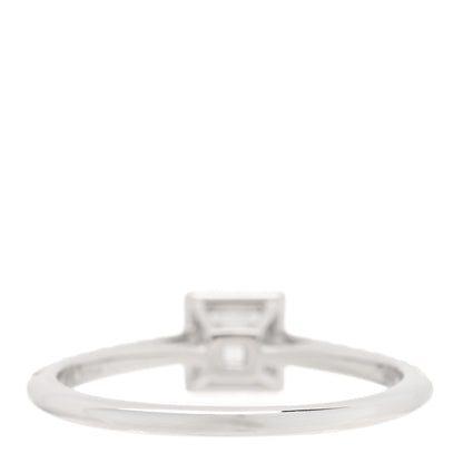 Tiffany Platinum Diamond .26ct Princess Cut Pave Engagement Ring 56 7.5 3 of 4
