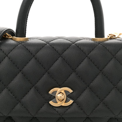Chanel Caviar Quilted Mini Coco Handle Flap Black 8 of 11
