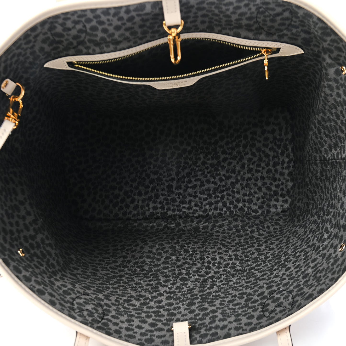 Monogram Giant Wild At Heart Neverfull MM Creme