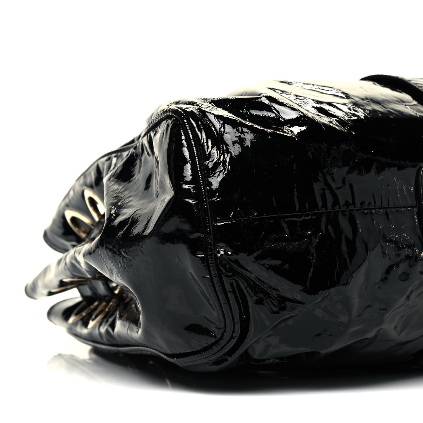 Crushed Patent Ramona Black