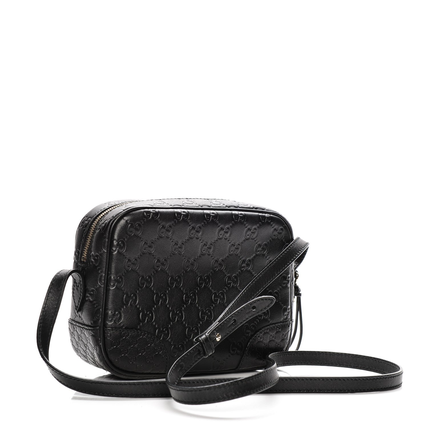 Gucci Guccissima Mini Bree Messenger Bag Black 3 of 7