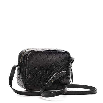 Gucci Guccissima Mini Bree Messenger Bag Black 3 of 7