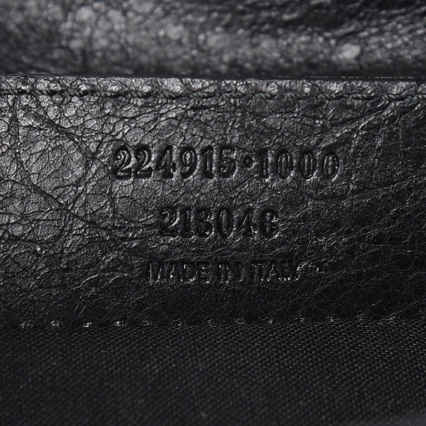 Agneau Classic Hardware Envelope Clutch Black