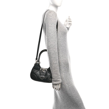 Prada Nappa Soft Padded Re-Edition 2002 Moon Bag Black 2 of 15