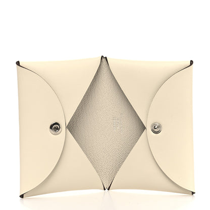 Hermes Swift Aviatrice Printed Calvi Card Case Nata 5 of 10