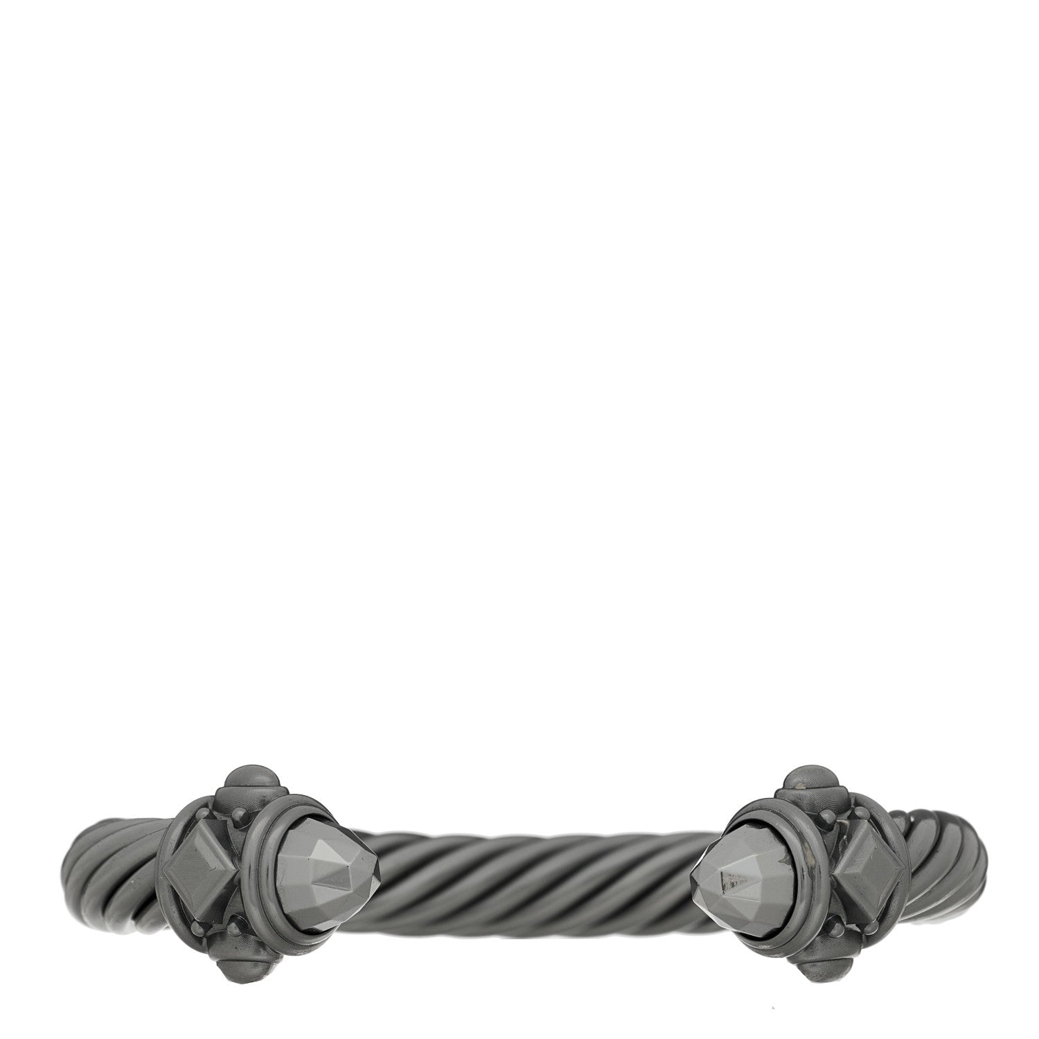 David Yurman Aluminum 10mm Cable Renaissance Bracelet Grey 1 of 4