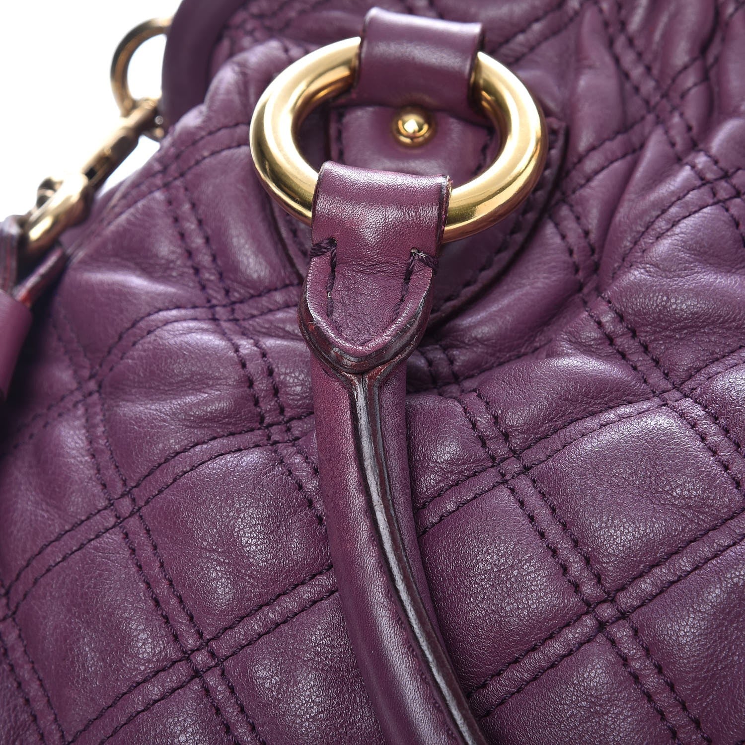 Marc Jacobs Calfskin Quilted Stam Purple 22 of 23
