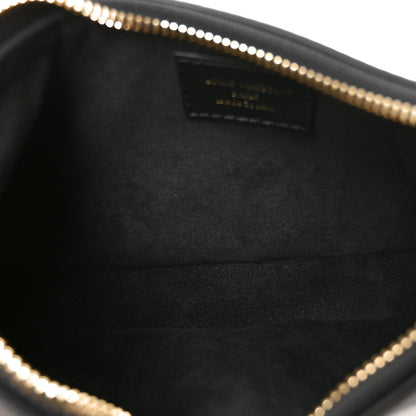 Louis Vuitton Calfskin LV Bloom Pochette Black 5 of 10