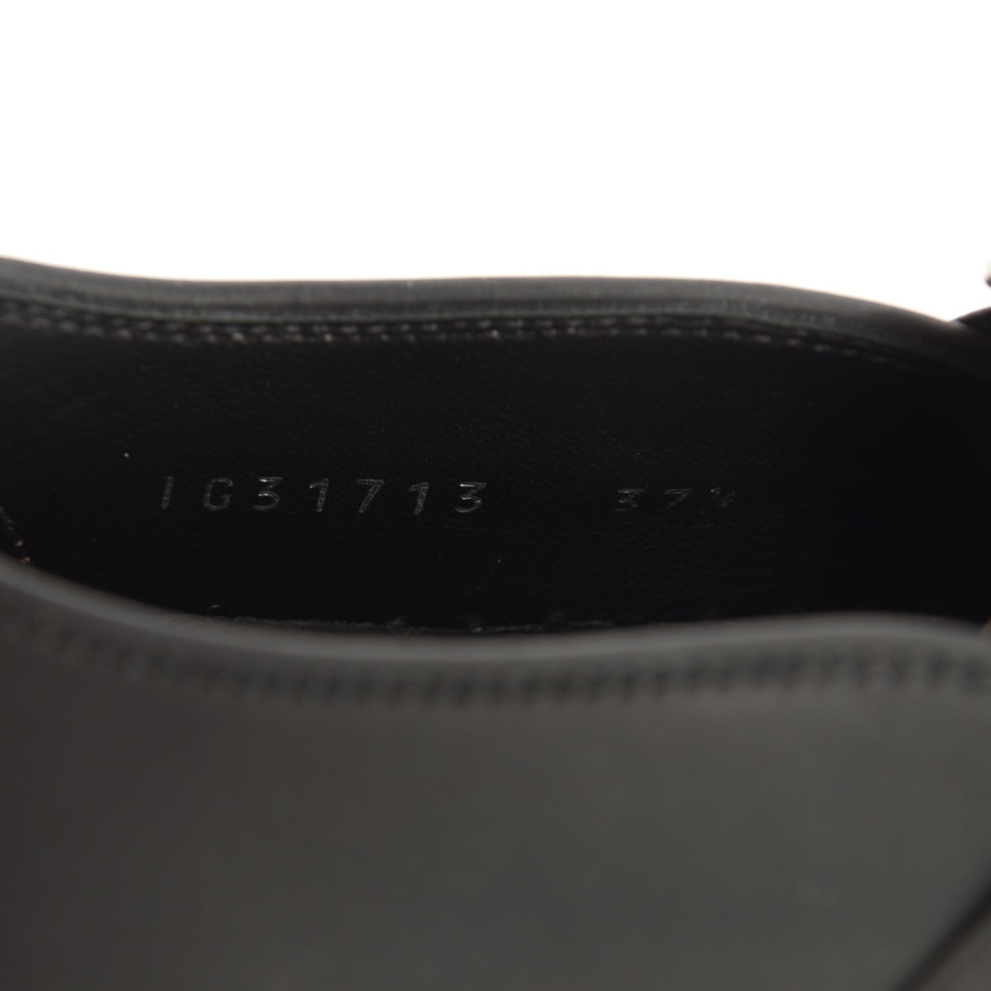 Leather Slip On Sneakers 37.5 White Black