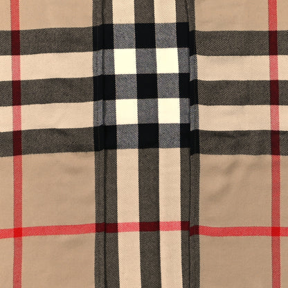 Burberry Fringe Giant Check Poncho Beige 2 of 4