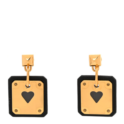 Hermes Swift As De Coeur Earrings Black 1 of 7