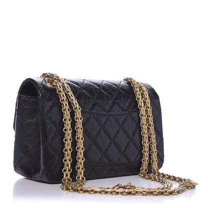 Chanel Aged Calfskin Quilted 2.55 Reissue Mini Flap Black 4 of 11
