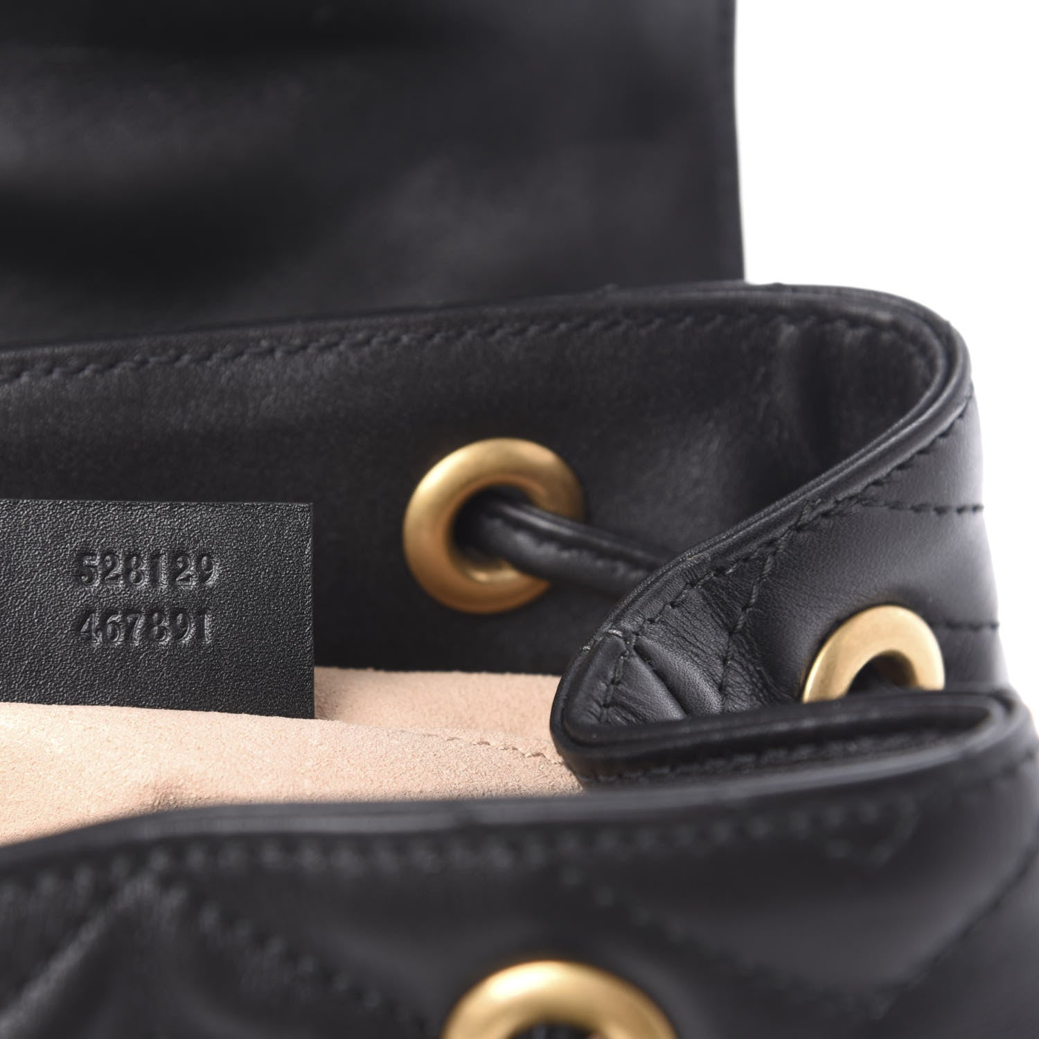 Gucci Calfskin Matelasse GG Marmont Flap Backpack Black 8 of 11