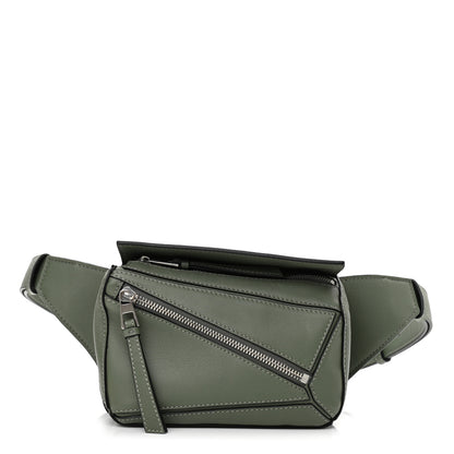 Loewe Calfskin Mini Puzzle Bumbag Dark Sage 1 of 12