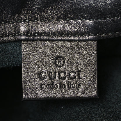 Gucci Calfskin Logo Drawstring Backpack Black 6 of 9