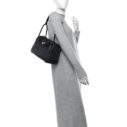 Hermes Taurillon Clemence Lindy 26 Black 2 of 10