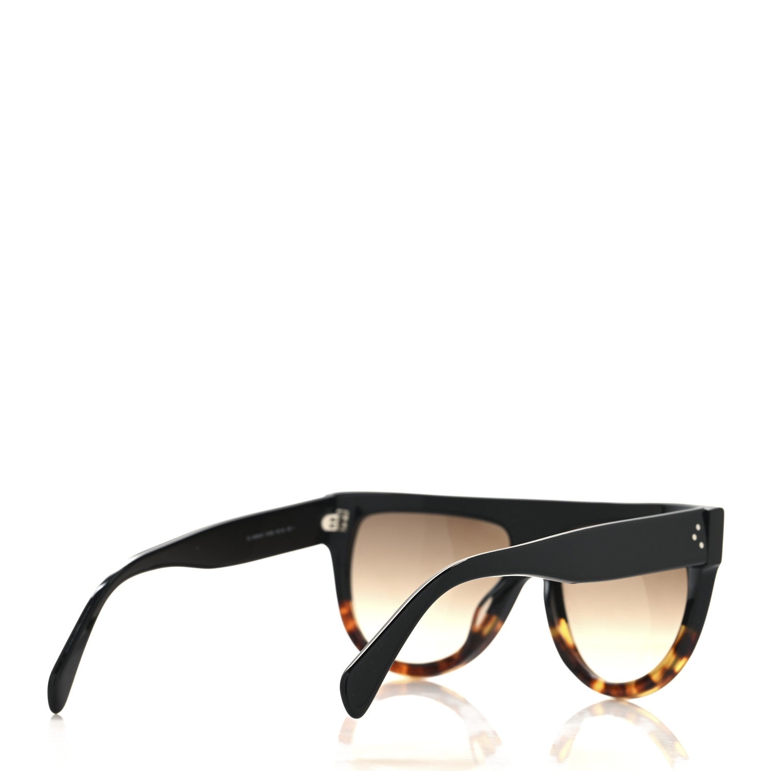 Celine Shadow Sunglasses CL 41026/S Black Havana 4 of 7