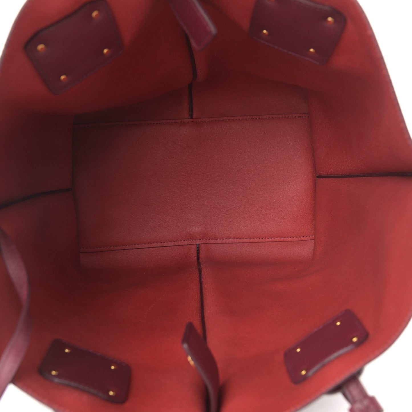 Smooth Calfskin Medium Vick Tote Burnt Brown