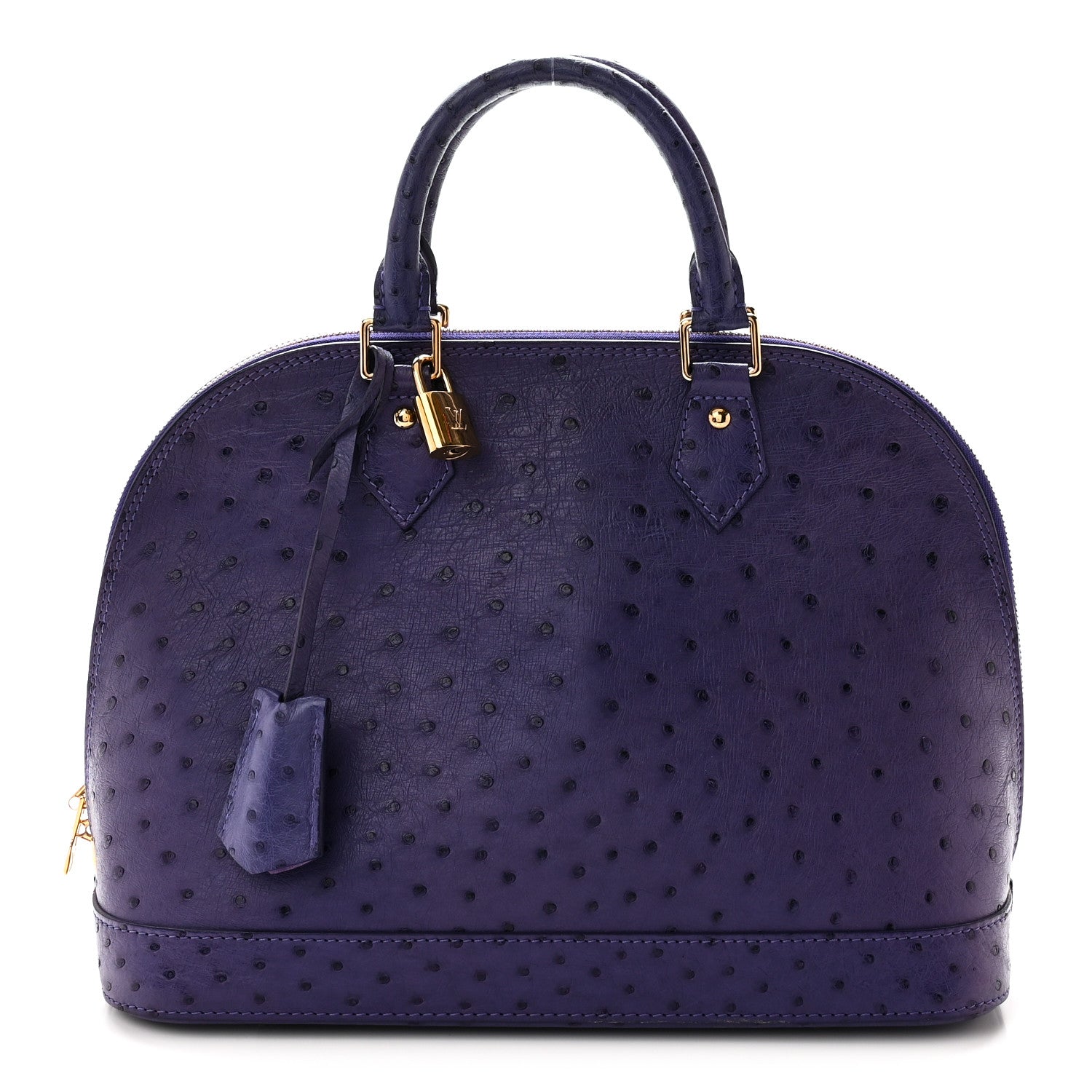 Louis Vuitton Ostrich Alma PM Indigo 1 of 9