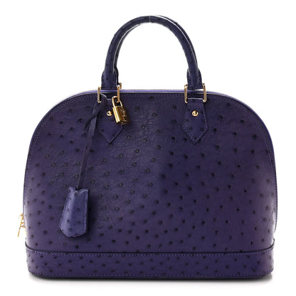 Louis Vuitton Ostrich Alma PM Indigo 1 of 9