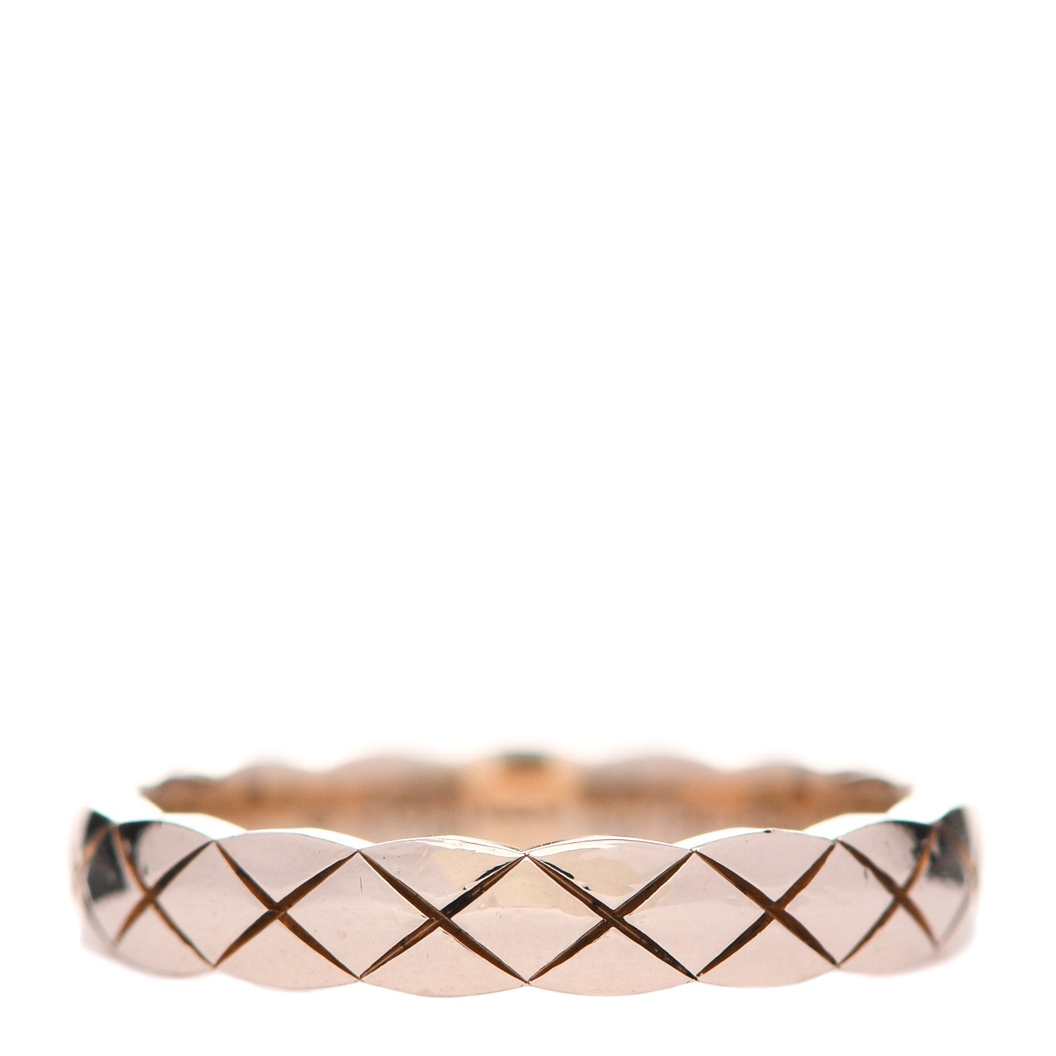 Chanel 18K Beige Gold Mini Coco Crush Ring 50 5.25 1 of 6