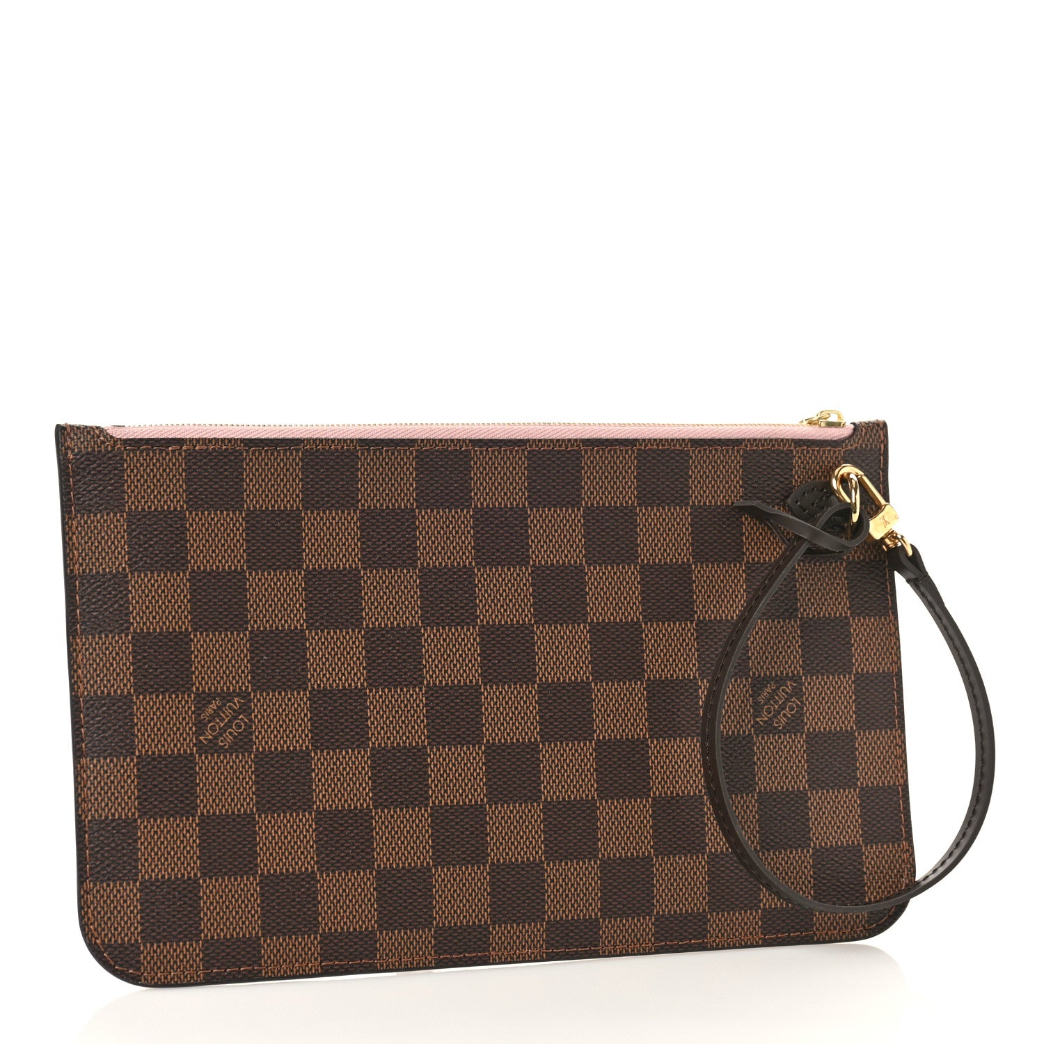 Louis Vuitton Damier Ebene Neverfull MM GM Pochette Rose Ballerine 3 of 8