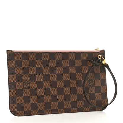Louis Vuitton Damier Ebene Neverfull MM GM Pochette Rose Ballerine 3 of 8