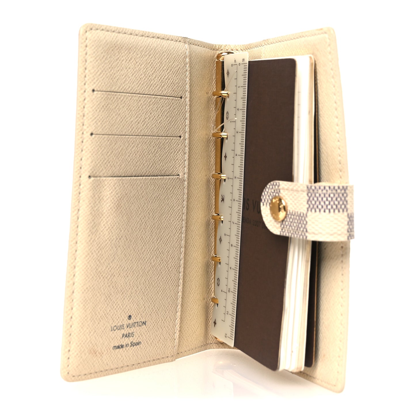 Damier Azur Small Ring Agenda Cover