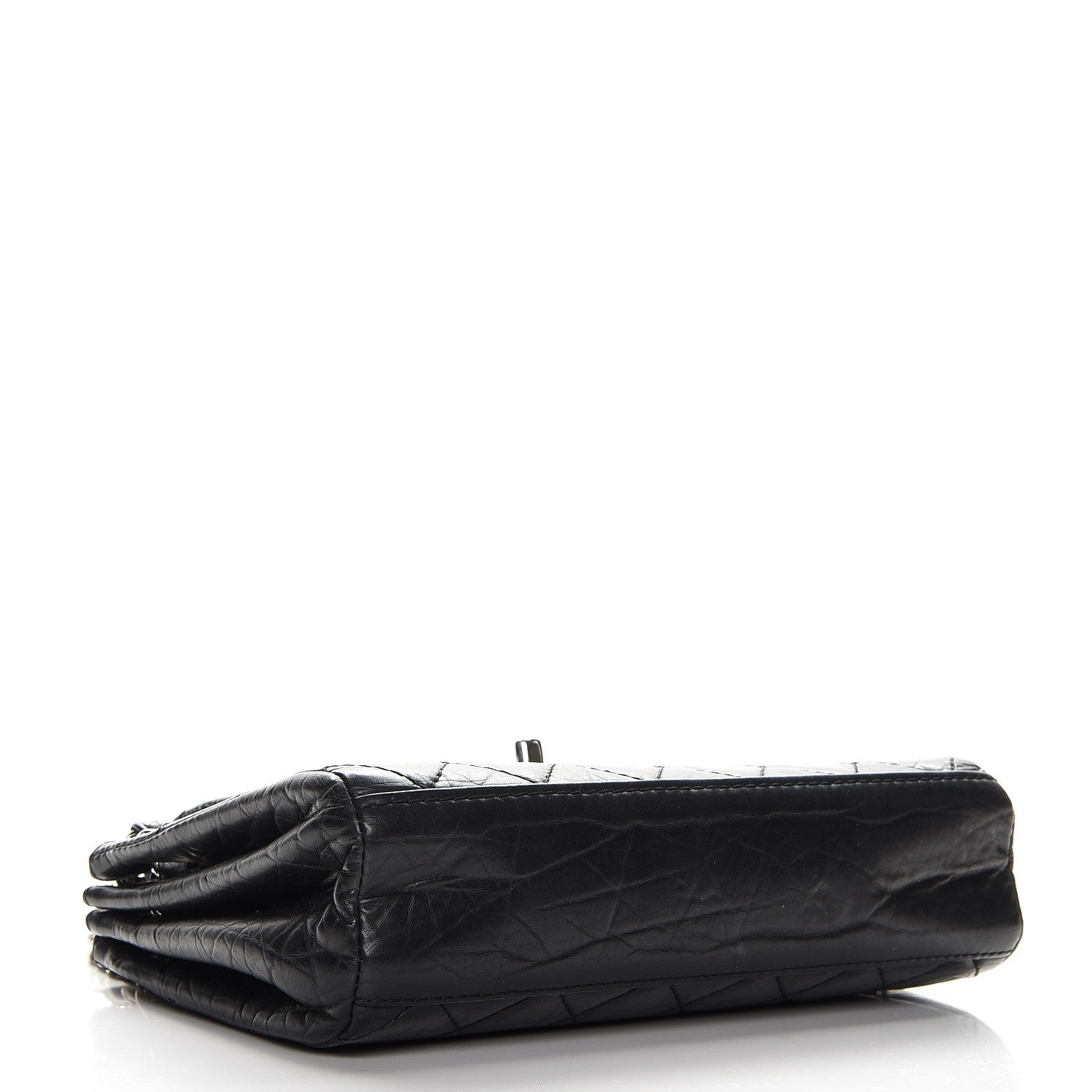 Chanel Aged Calfskin Quilted Accordion Double Flap Black 4 of 8