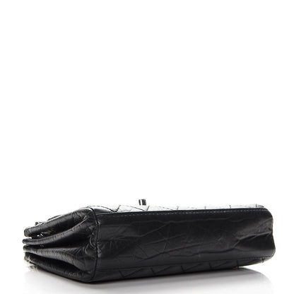 Chanel Aged Calfskin Quilted Accordion Double Flap Black 4 of 8
