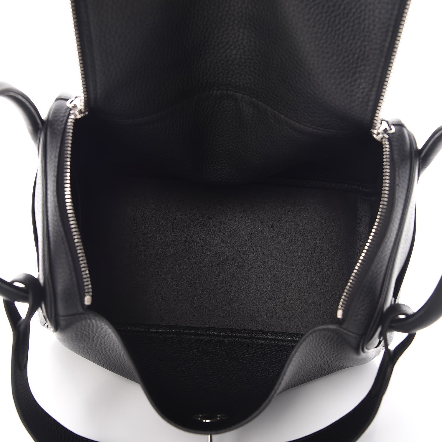 Hermes Taurillon Clemence Lindy 30 Black 5 of 9