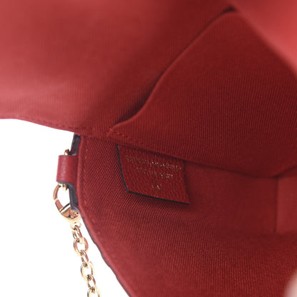 Louis Vuitton Empreinte Pochette Felicie Chain Wallet Scarlet 6 of 11