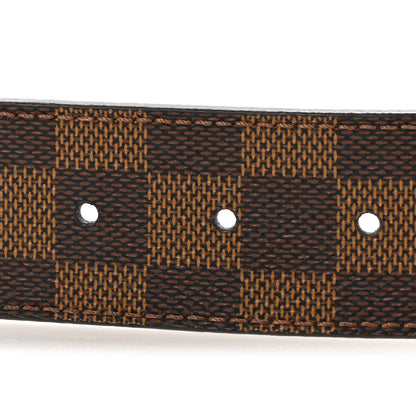 Louis Vuitton Damier Ebene 40mm LV Initiales 120 48 Belt 3 of 5