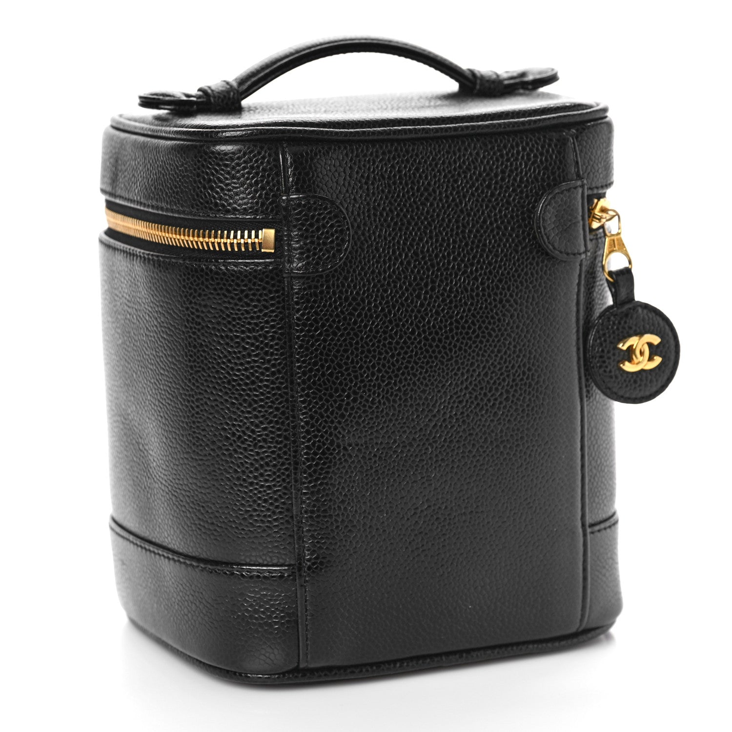 Chanel Caviar Vanity Cosmetic Case Black 3 of 9